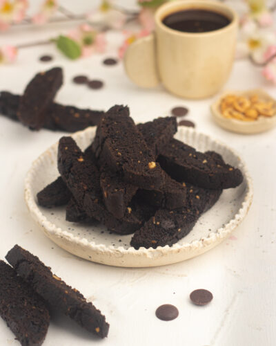 Chocolate hazelnut biscotti