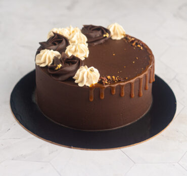 Salted caramel belgian chocolate cake