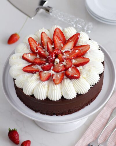 belgian Chocolate strawberry cake (seasonal)